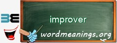 WordMeaning blackboard for improver